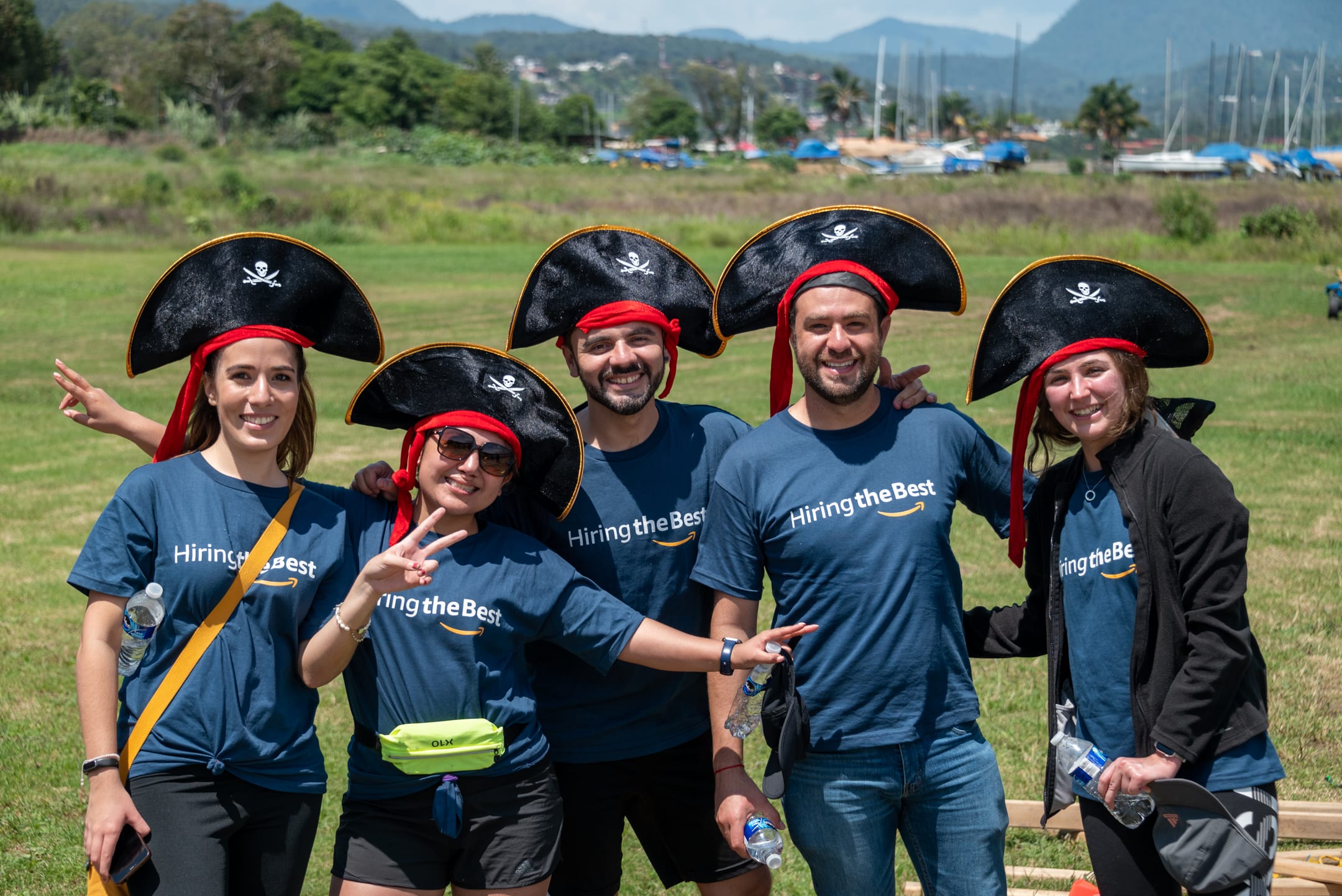 El equipo en acción